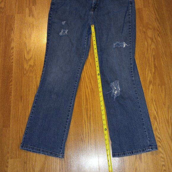 Lee Riders Factory Distressed Bootcut Jeans Plus Size 16W/18 *See Description* - Picture 11 of 11